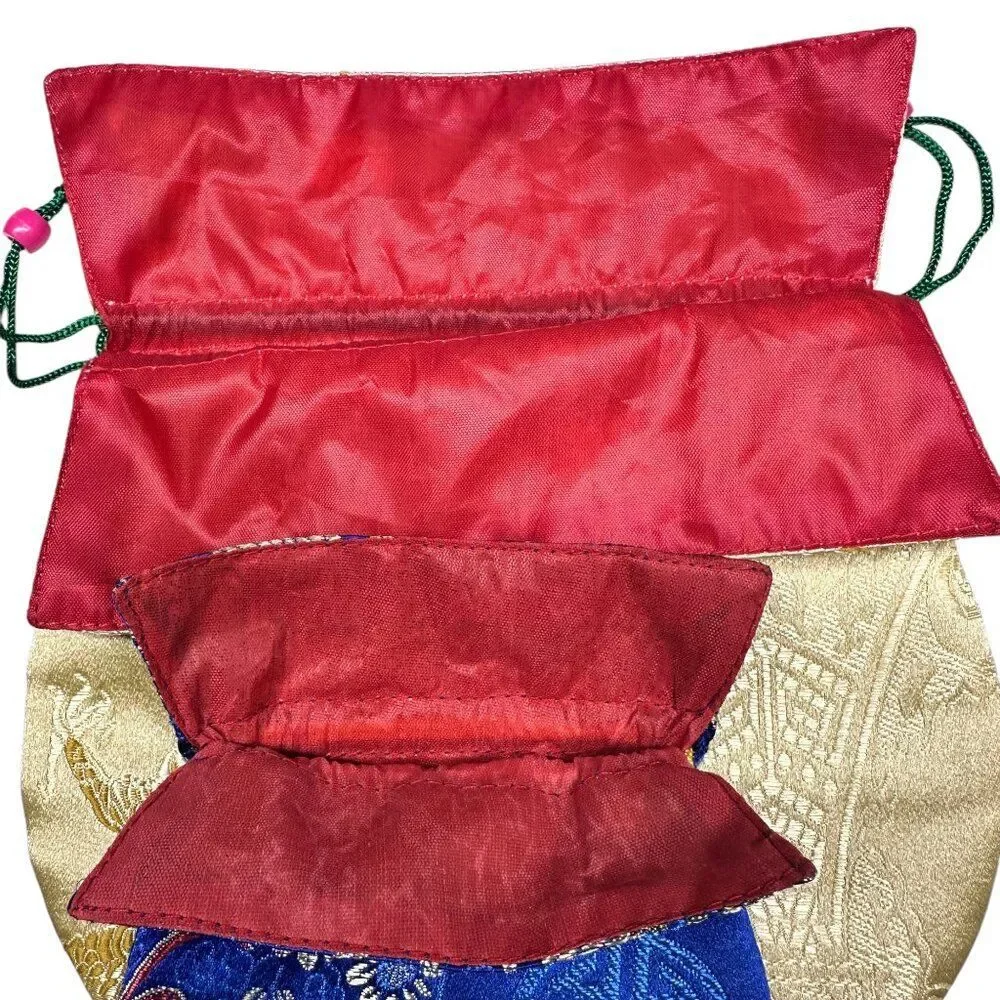 Oriental Style Fabric Gift Bags (Set of 2)